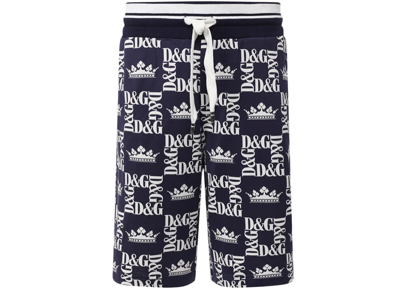 Dolce & Gabbana Crown D&G Logo Shorts Blue/White