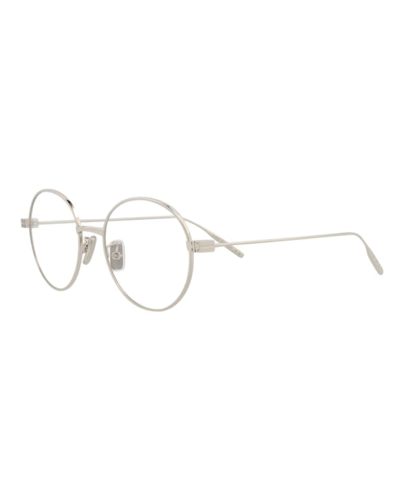 Givenchy Round-Frame Metal Optical Frames Palladium Palladium Transparent (GV50033U-51-016)