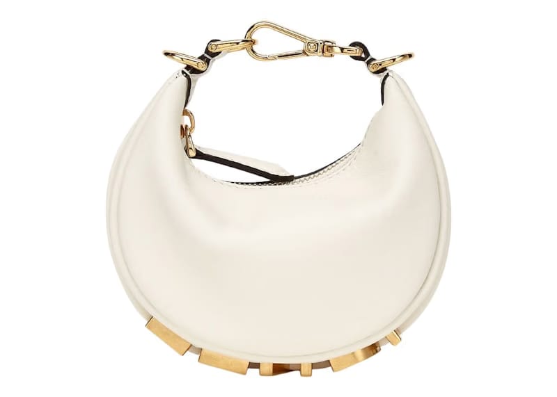 Fendi by Marc Jacobs Nano Fendigraphy White Leather Charm