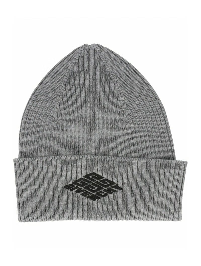 Givenchy Logo Skater Beanie Grey/Black