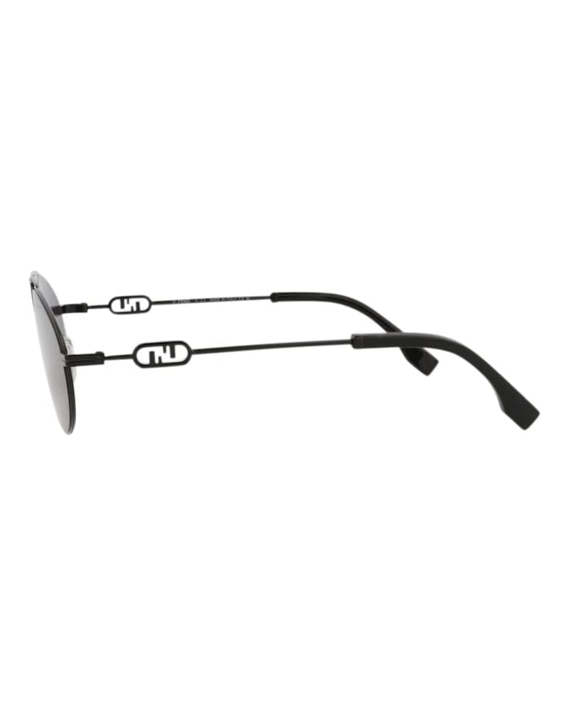 Fendi Aviator Sunglasses Black Black Smoke (FE40072U-Y-57-01A)