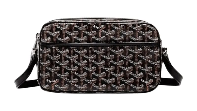 Goyard Cap Vert Crossbody Goyardine Black