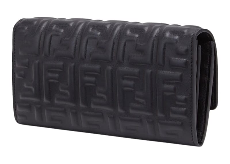 Fendi by Marc Jacobs Baguette Continental Black Nappa Leather Wallet