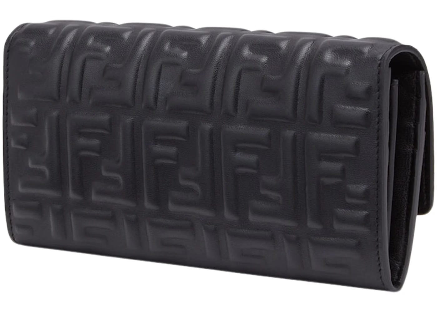 Fendi by Marc Jacobs Baguette Continental Black Nappa Leather Wallet
