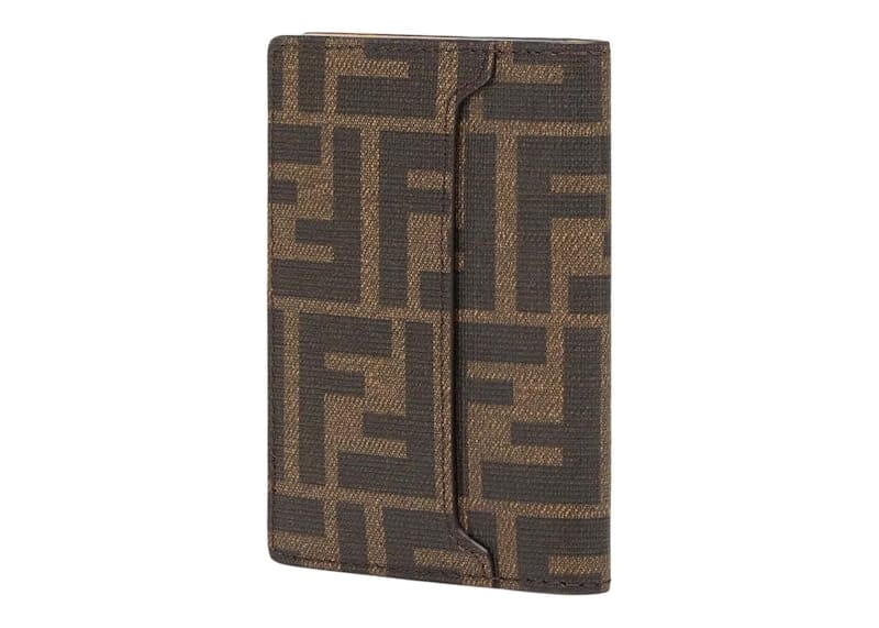 Fendi x FRGMT x Pokemon FF Fabric Card Holder Brown