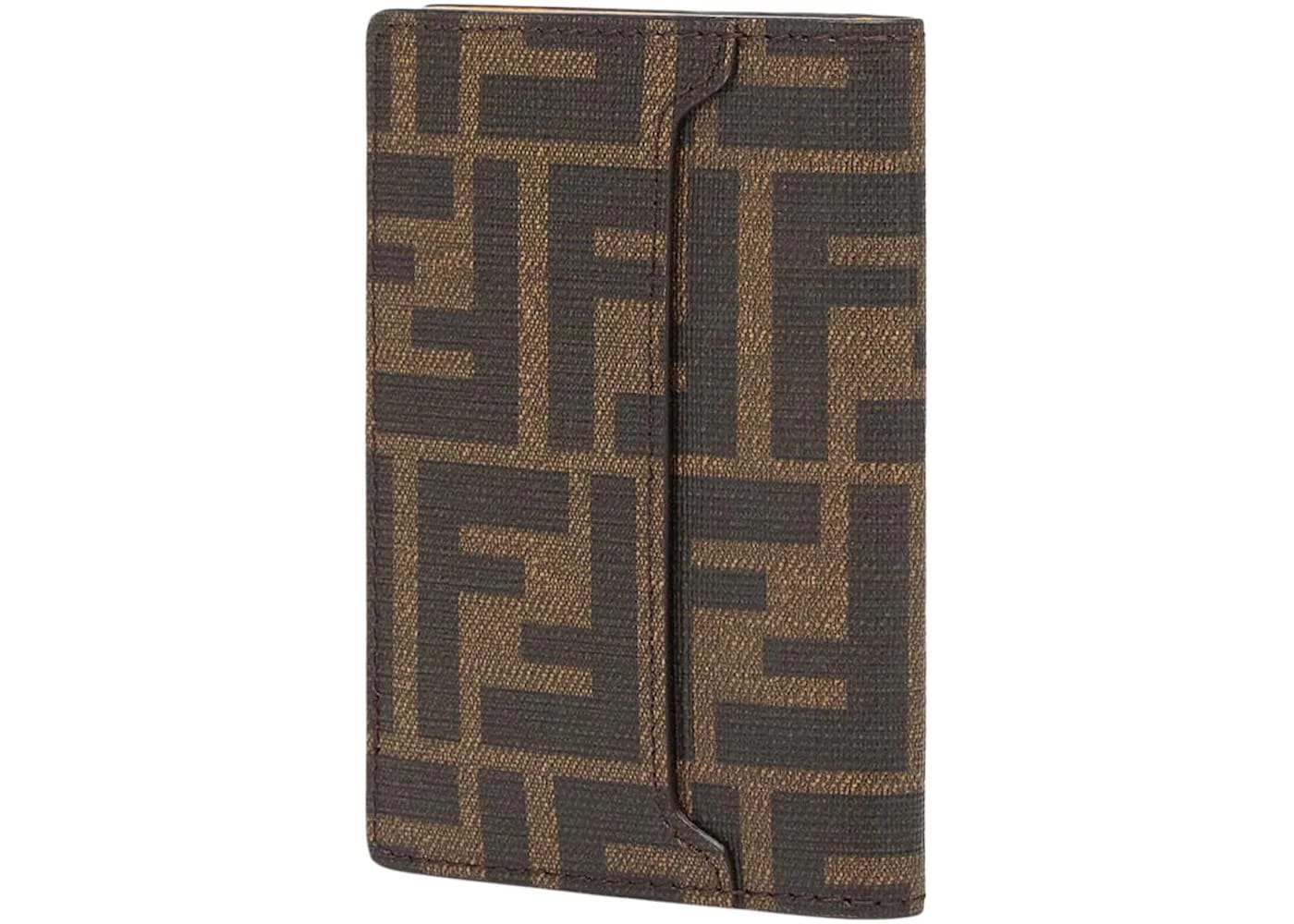 Fendi x FRGMT x Pokemon FF Fabric Card Holder Brown