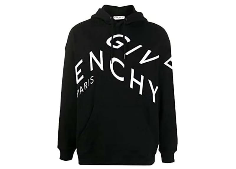 Givenchy Refracted Embroidered Logo Hoodie Black/White