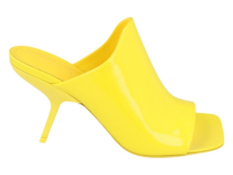 Ferragamo Era Patent Leather Mules Yellow (Women's)