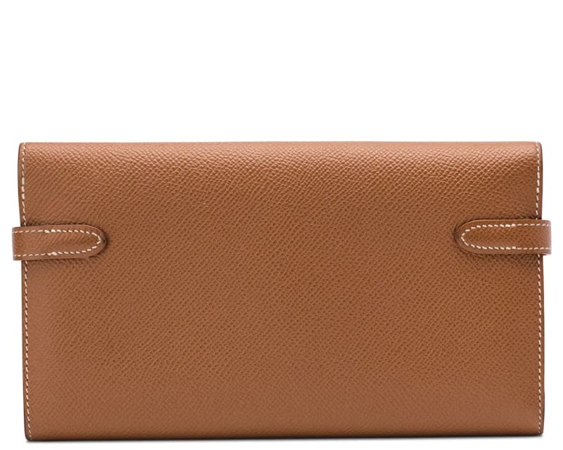 Hermes Kelly Classic Wallet Epsom Gold