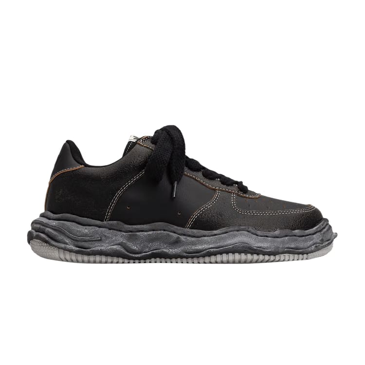 Maison Mihara Yasuhiro Wayne Low Cracking Leather - Black