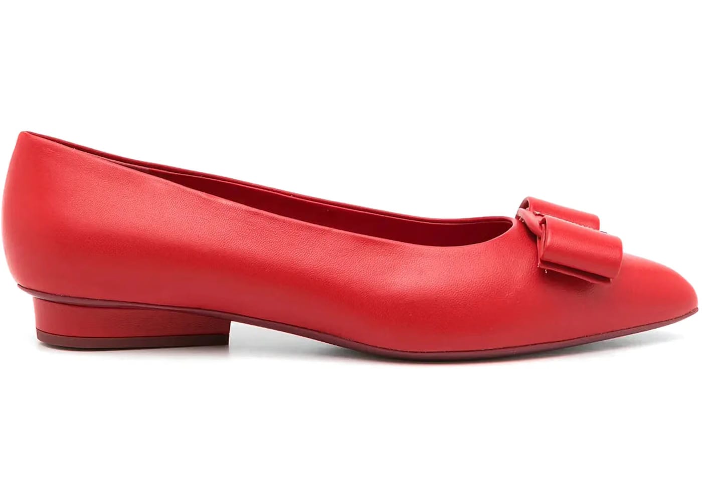 Ferragamo Viva Ballerina Shoes Red (Women's)
