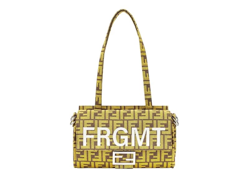 Fendi x FRGMT FF Fabric Bag Baguette Foldable Yellow