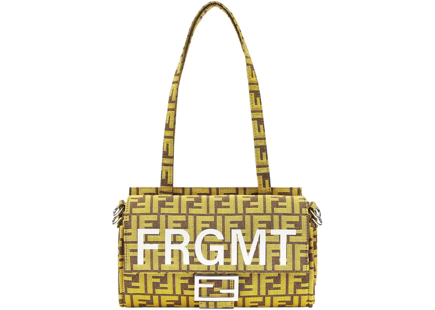 Fendi x FRGMT FF Fabric Bag Baguette Foldable Yellow