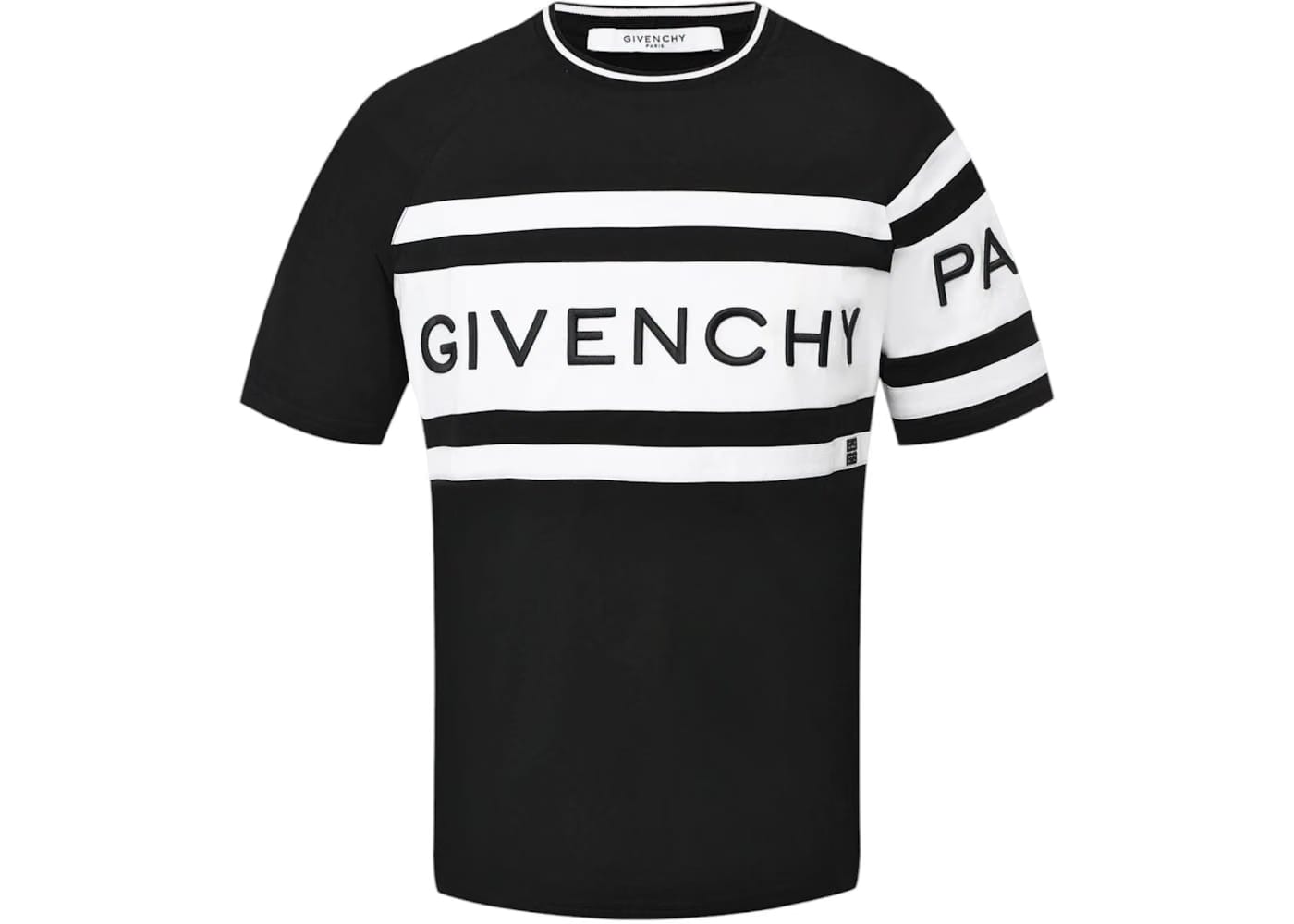 Givenchy Slim Fit Givenchy Band T-Shirt Black
