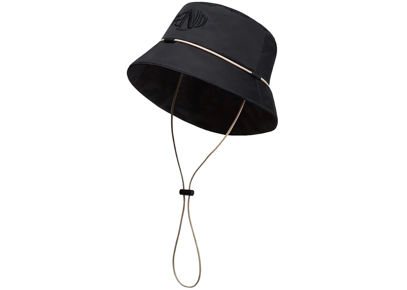 Fendi Fisheye Motif Bucket Hat FF Motif Black