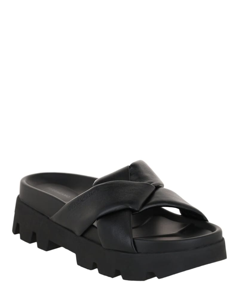 Ferragamo Air Lug Leatherandals Black (Women's)