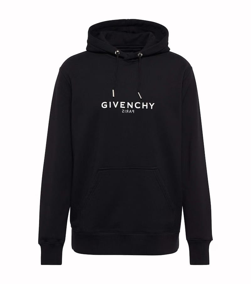 Givenchy Reverse Hoodie in Fleece Black