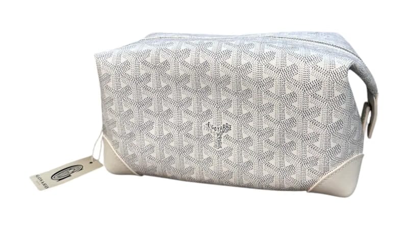 Goyard Boeing 25 Toilet Bag White