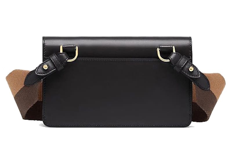 Fendi Flat Baguette Crossbody Bag Mini Black