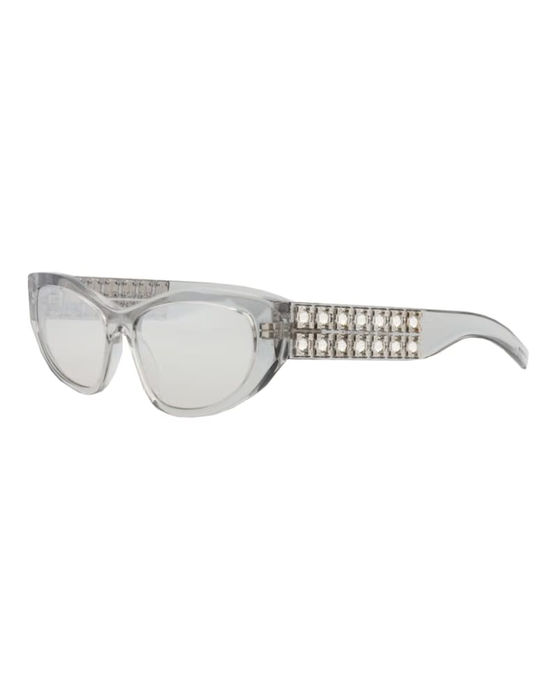 Givenchy Cat Eye-Frame Acetate Sunglasses Grey Grey Silver (GV40078I-56-20C)