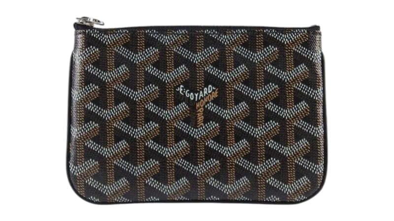 Goyard Senat Pouch Goyardine Mini Black