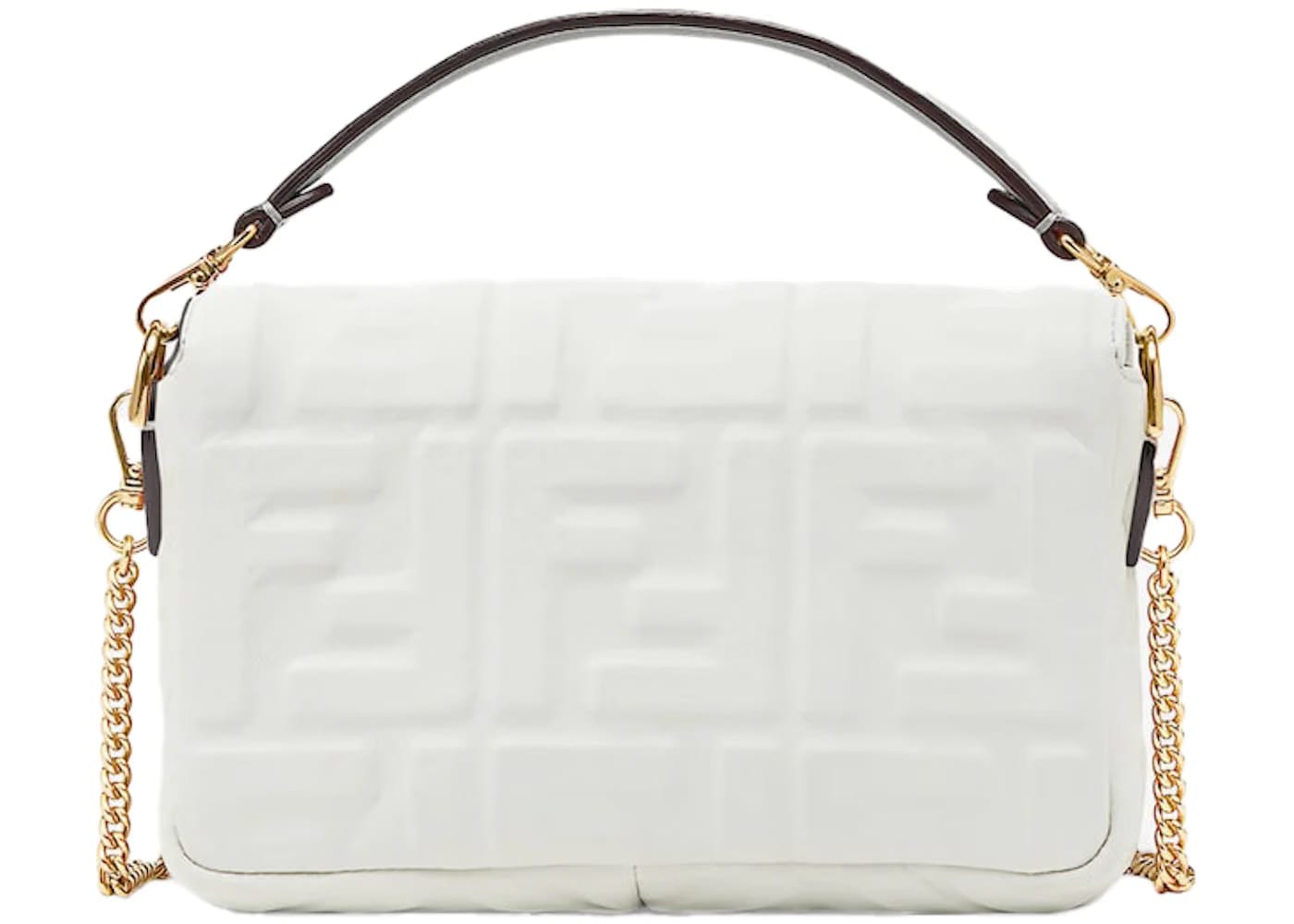 Fendi by Marc Jacobs Baguette Mini White Leather Bag