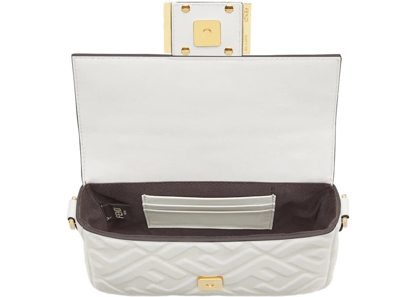 Fendi by Marc Jacobs Baguette Mini White Leather Bag