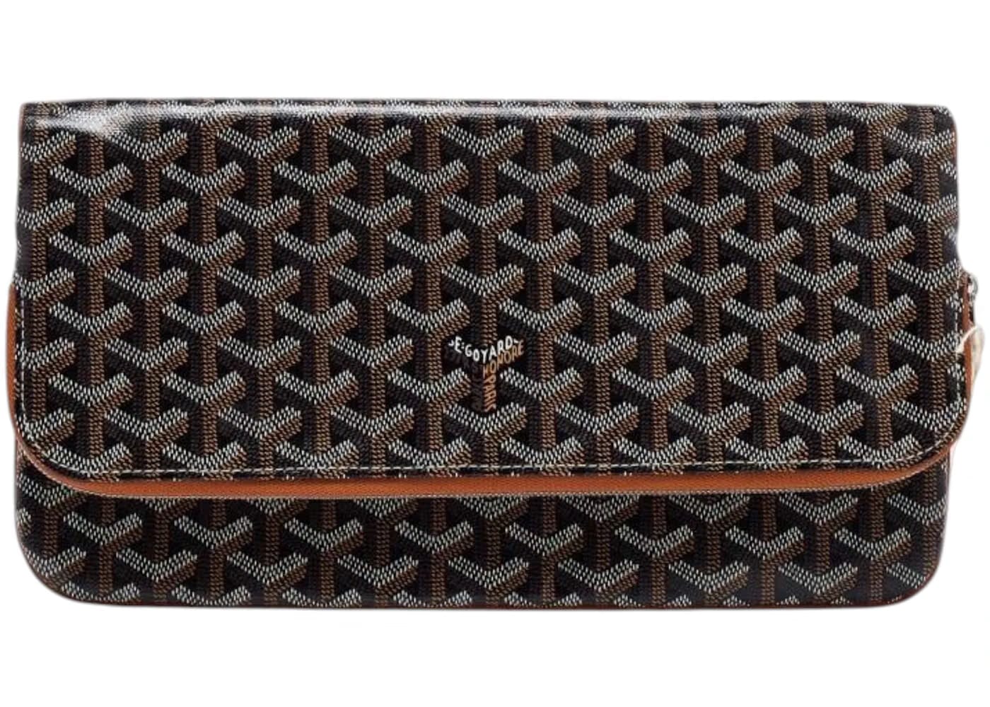 Goyard Saint Marie Clutch Goyardine Black/Brown