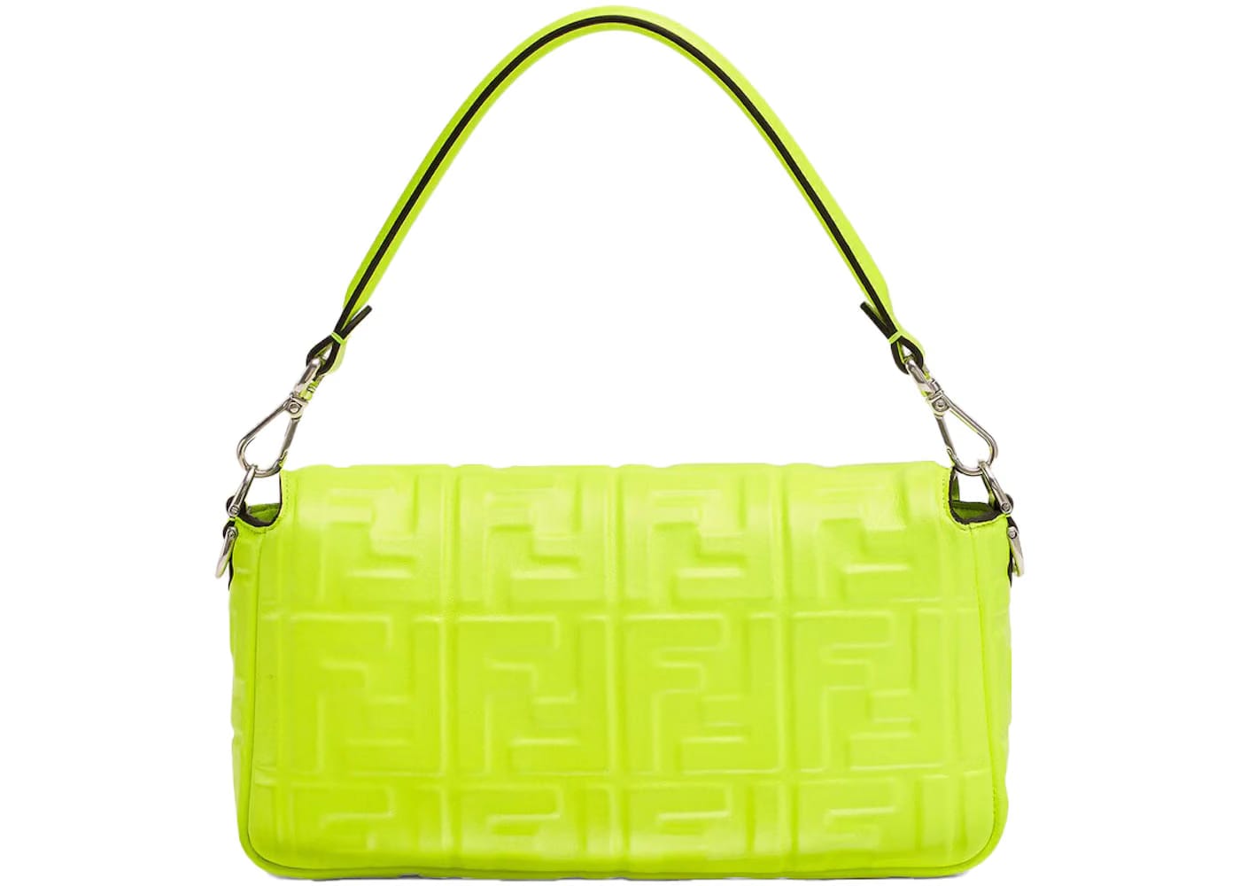 Fendi by Marc Jacobs Baguette Neon Yellow Nappa Leather Bag