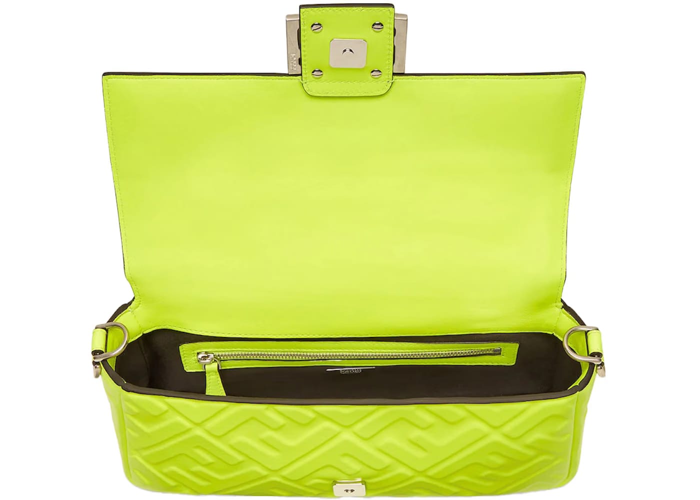 Fendi by Marc Jacobs Baguette Neon Yellow Nappa Leather Bag