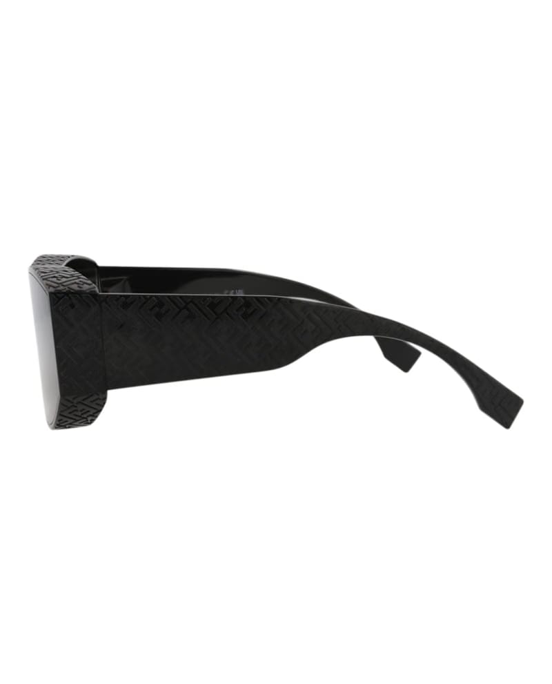 Fendi Shield-Frame Injection Sunglasses Black Black Smoke (FE40128I-00-01A)