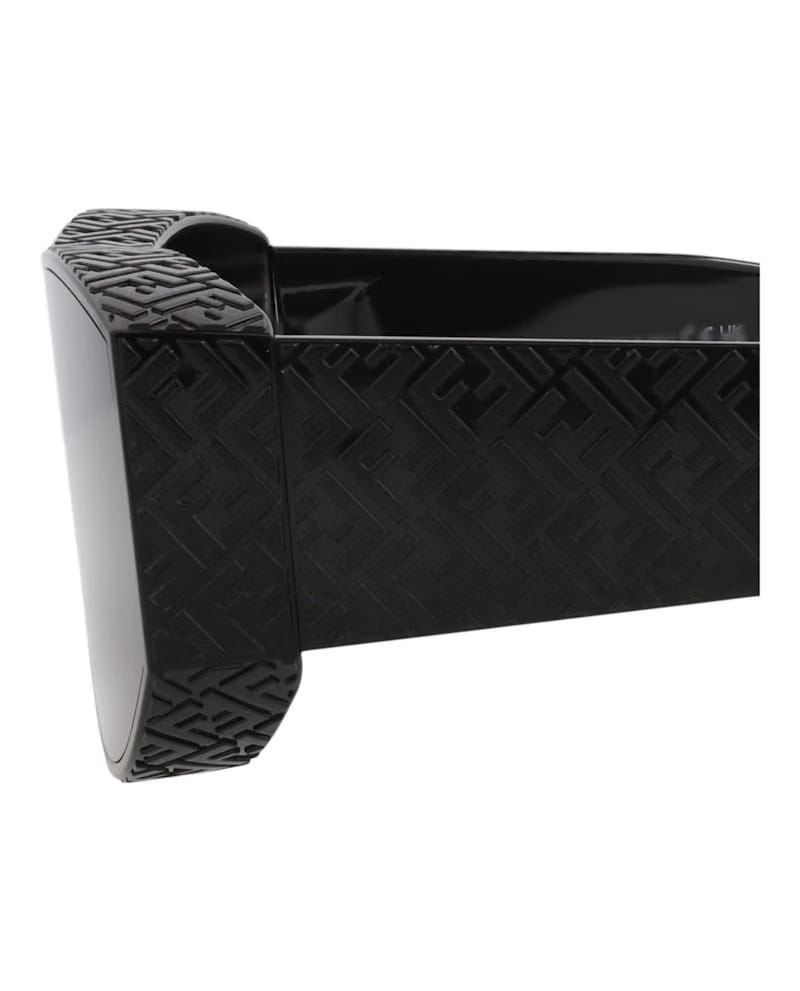 Fendi Shield-Frame Injection Sunglasses Black Black Smoke (FE40128I-00-01A)