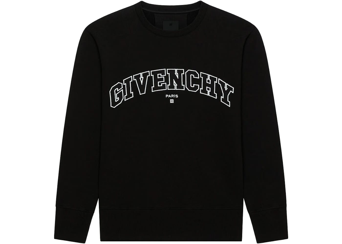 Givenchy College Slim Fit Crewneck Sweatshirt Black