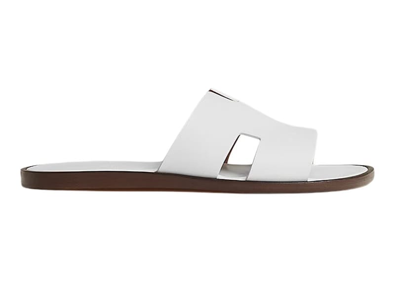Hermes Izmir Sandal Noir Smooth Calfskin Leather