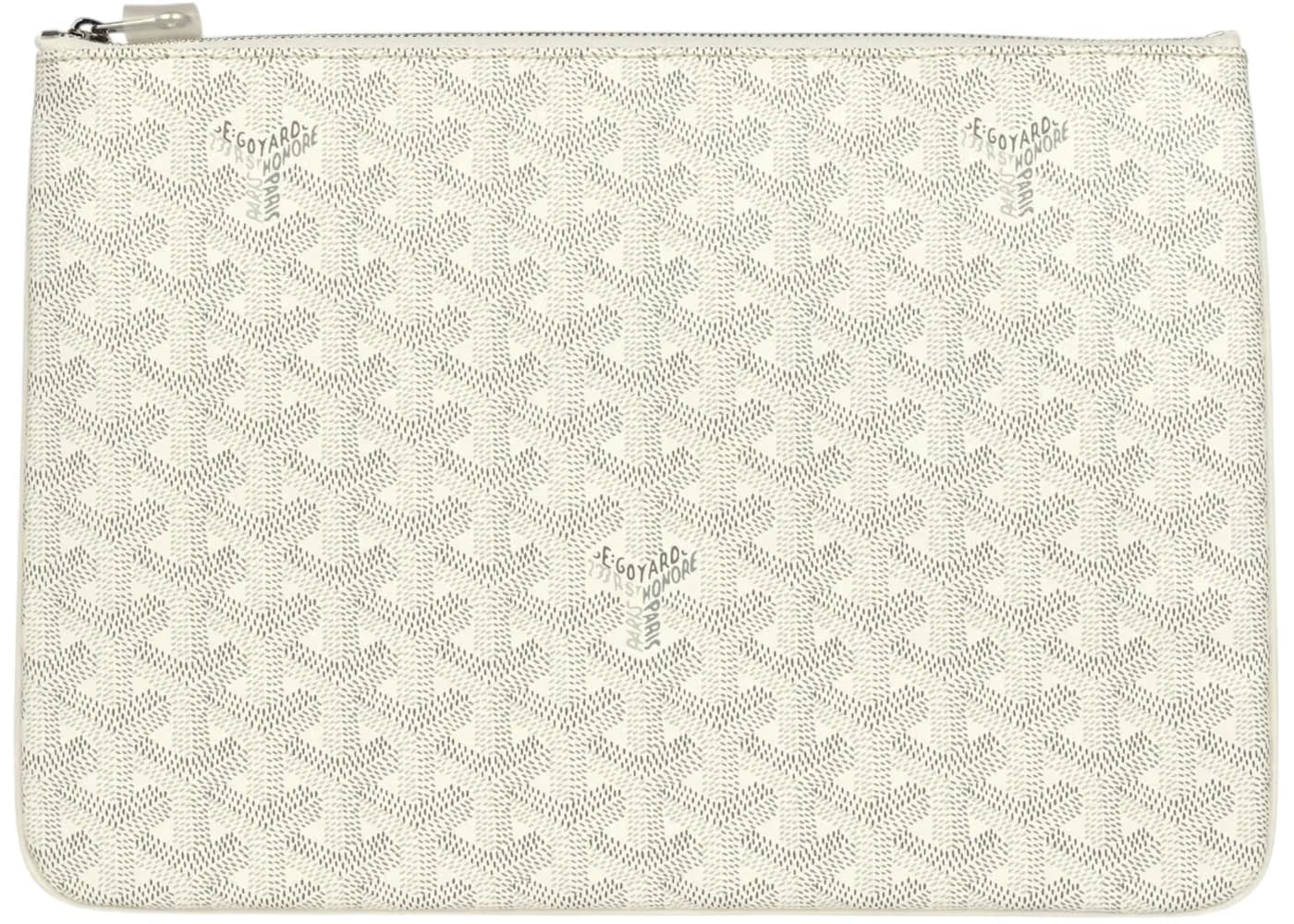 Goyard Senat Pouch MM White