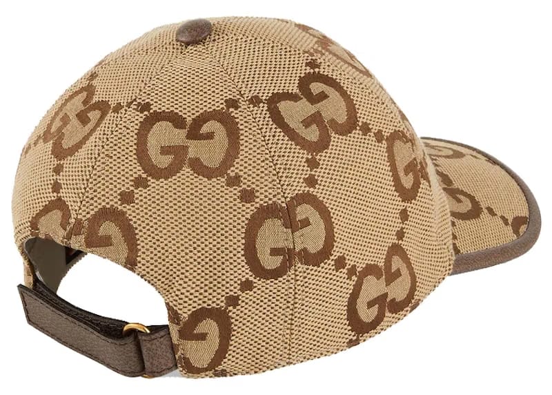 Gucci Jumbo GG Canvas Baseball Hat Camel/Ebony