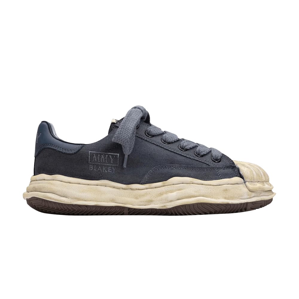 Maison Mihara Yasuhiro Blakey OG Sole Overdyed Canvas Low - Black White