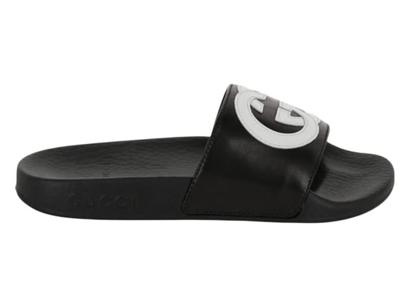 Gucci Slide Interlocking G Black White (Kids)
