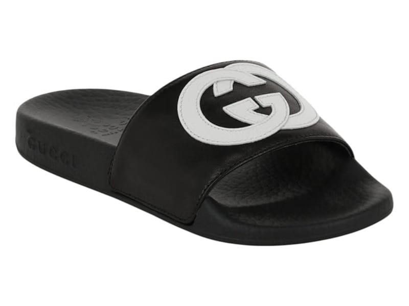 Gucci Slide Interlocking G Black White (Kids)