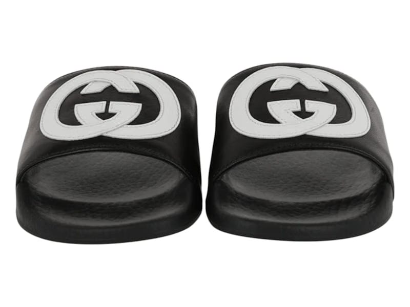 Gucci Slide Interlocking G Black White (Kids)
