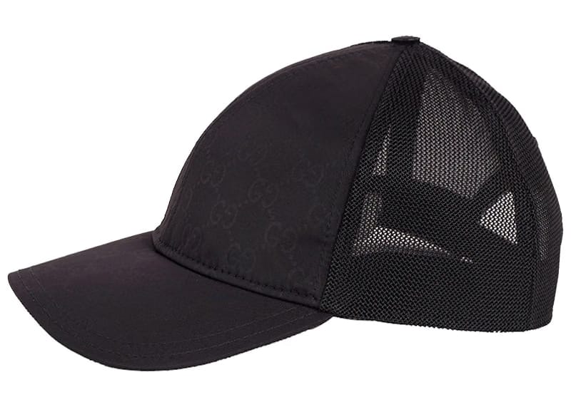 Gucci GG Nylon Baseball Cap Black