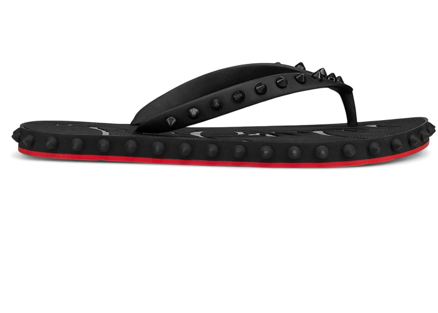 Christian Louboutin Super Loubi Flip Donna Flat Black (Women's)