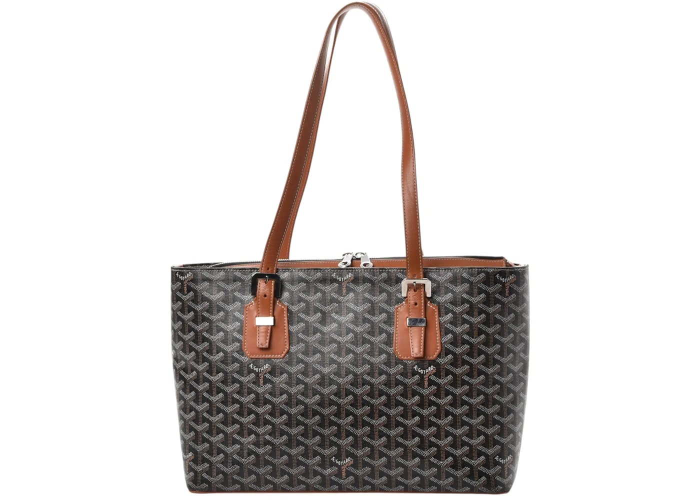 Goyard Sac Marie Galante Goyardine MM Black/Brown