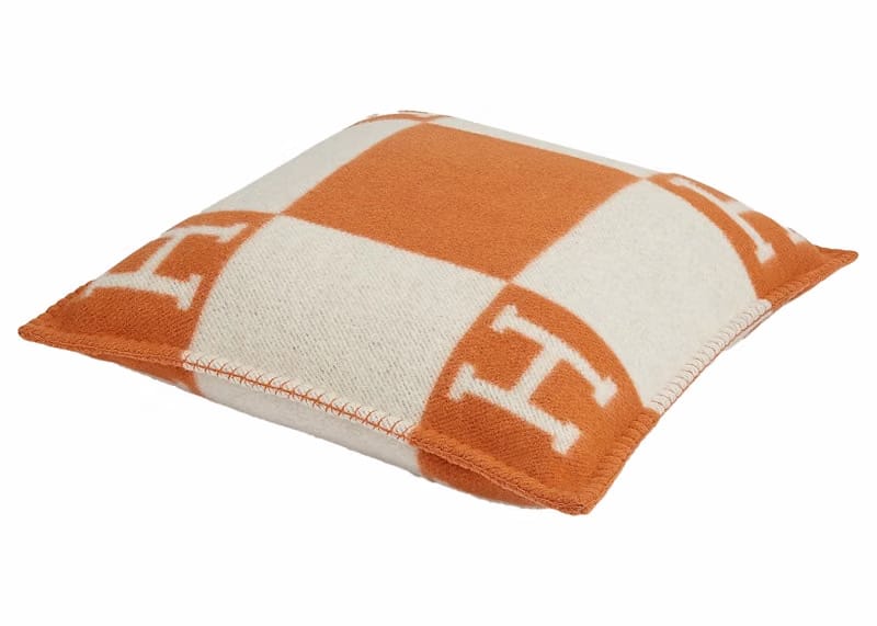 Hermes Avalon Pillow Small Model Ecru/Potiron