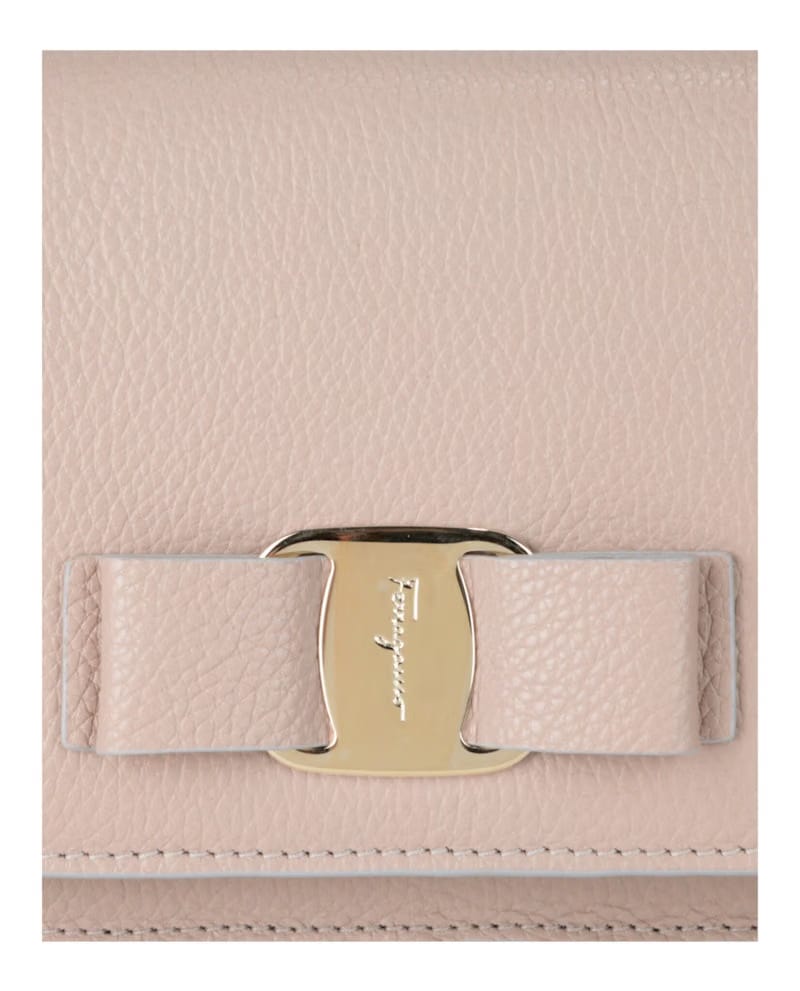 Ferragamo Vara Bow Crossbody Light Pink