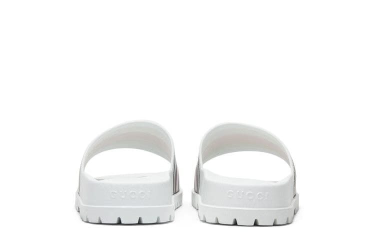 Gucci Web Slide Sandal White
