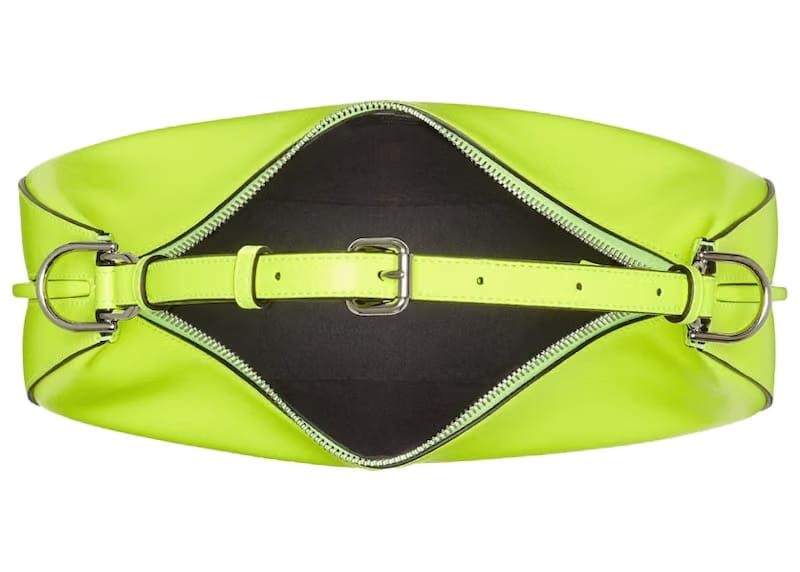 Fendi by Marc Jacobs Fendigraphy Small Neon Yellow Leather Bag