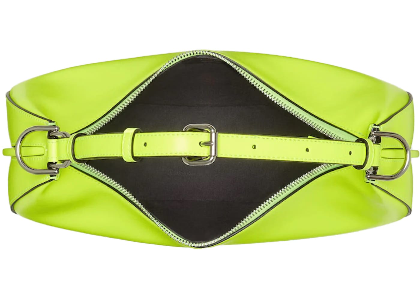 Fendi by Marc Jacobs Fendigraphy Small Neon Yellow Leather Bag