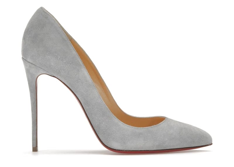 Christian Louboutin Pigalle 100mm Pump Dusty Blue Suede