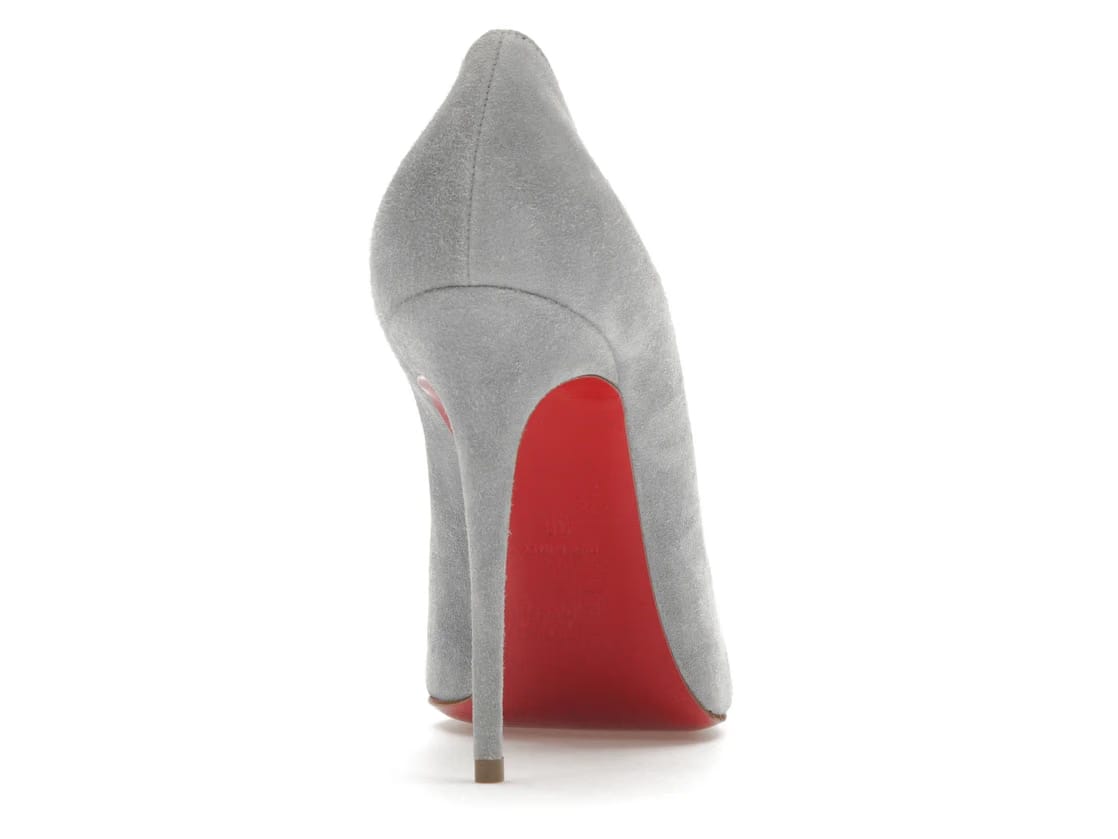 Christian Louboutin Pigalle 100mm Pump Dusty Blue Suede